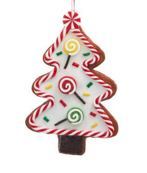 Ornement d'arbre en bonbons et beignets