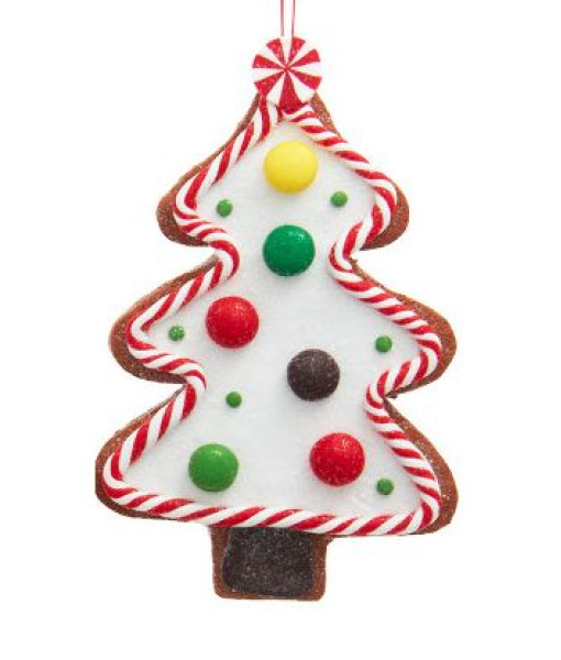 Ornement d'arbre en bonbons et beignets