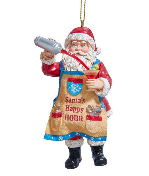 Ornement, Père Noël Happy Hour.