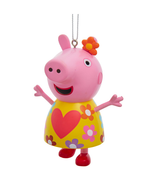 Ornement, Peppa Pig™ en robe jaune.