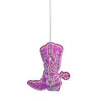 Ornement western rose, en tissu, de la collection Bedazzled™