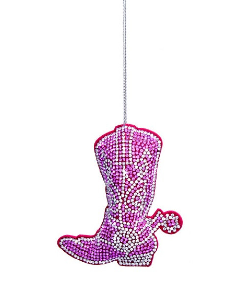 Ornement western rose, en tissu, de la collection Bedazzled™