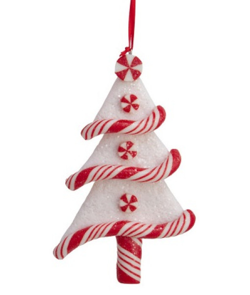 Ornement en forme de canne de bonbon pour le sapin