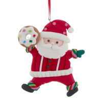 Ornement de Père Noël avec beigne