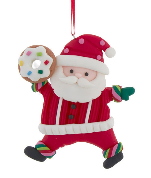 Ornement de Père Noël avec beigne