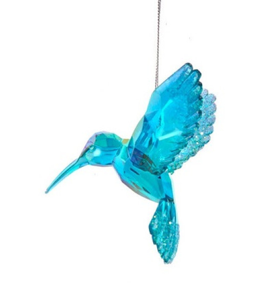 Ornement colibri de couleur irisée