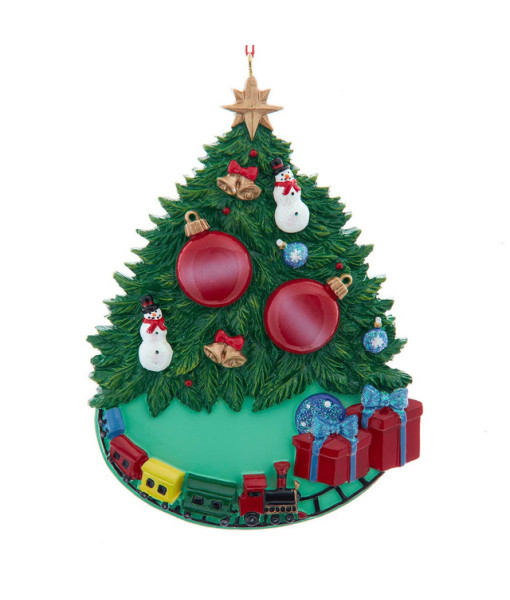 Ornement Sapin de Noël, Famille de 2 pour Personnalisation.