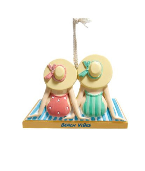 Ornement, Dames avec chapeau de plage