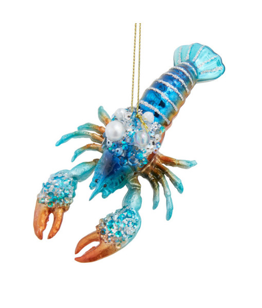 Ornement de homard en verre