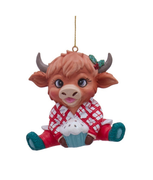 Ornement d’Animal de Ferme en Pyjama