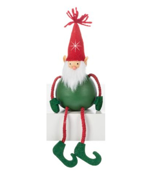 Décoration d'étagère, Père Noël scandinave à poser sur une étagère