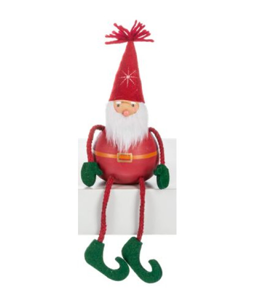 Décor d'étagère, figurine d'étagère, Père Noël scandinave