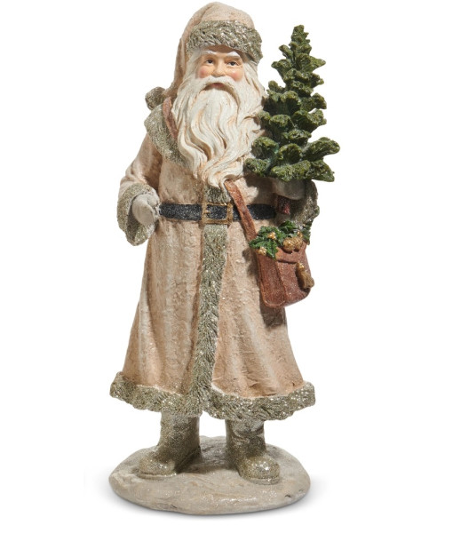 Décoration de table en résine, figurine du Père Noël à l'ancienne