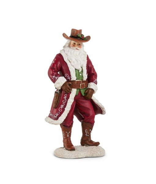 Pièce de table. Figurine du Père Noël cowboy.