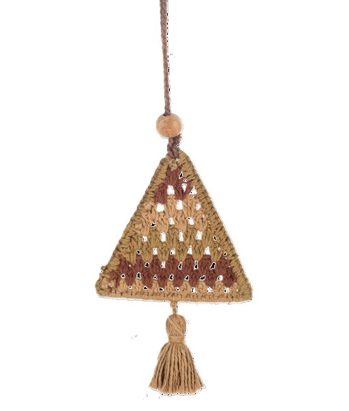 Ornement en crochet, forme d'arbre de Noël